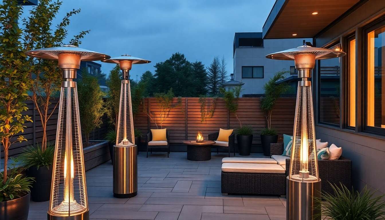 Technologie et design des nouveaux parasols chauffants