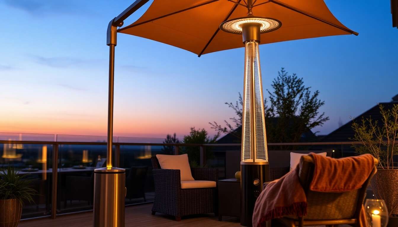 Les avantages du parasol chauffant électrique