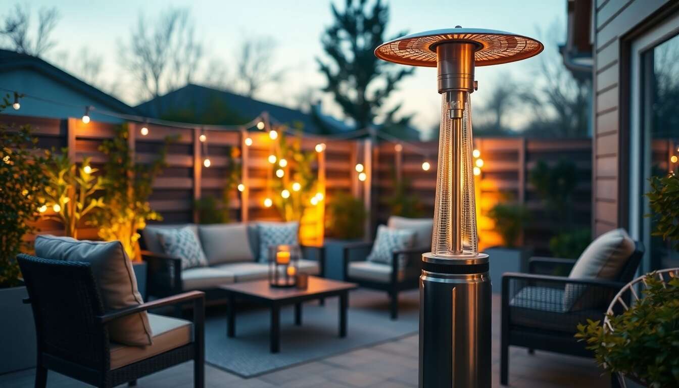 Installer un parasol chauffant électrique en extérieur