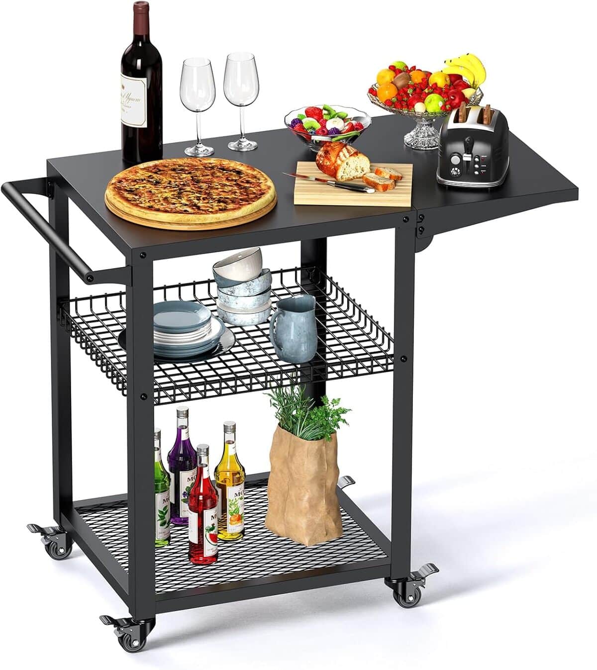 Test du chariot inkmin en acier inoxydable pour barbecue et four à pizza
