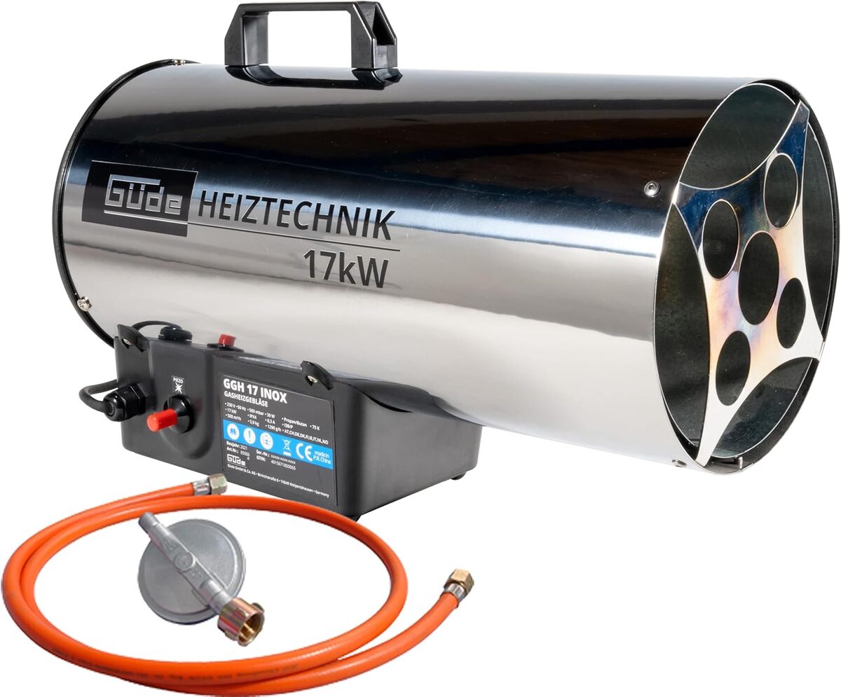 Test du générateur d'air chaud à gaz Güde GGH17 : performance inoxydable
