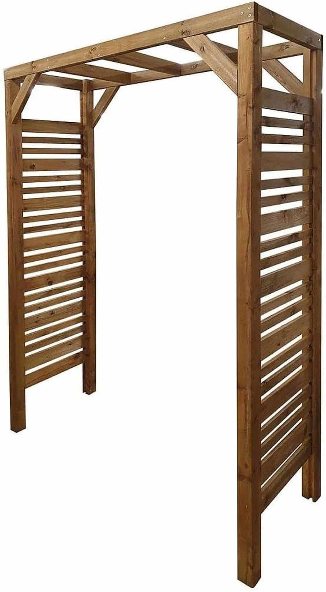 Test : pergola Jardipolys LIGN Z, élégance en bois brun