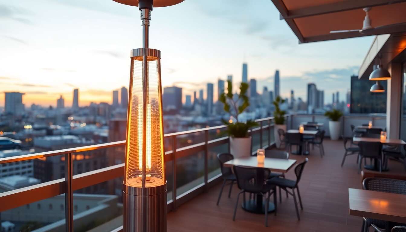 Style et design des parasols chauffants modernes
