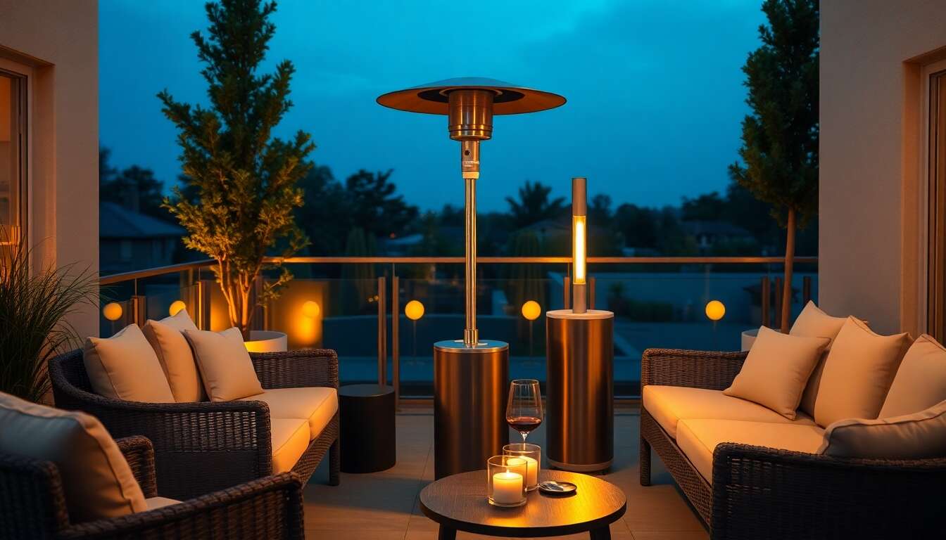 Guide d'achat : choisir un parasol chauffant à gaz