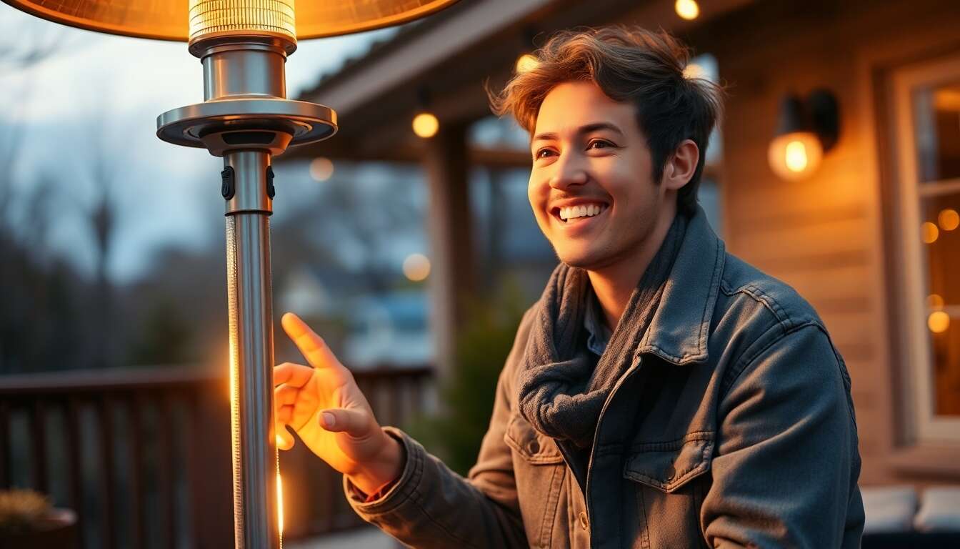 Comparatif : différents modèles de parasols chauffants à gaz