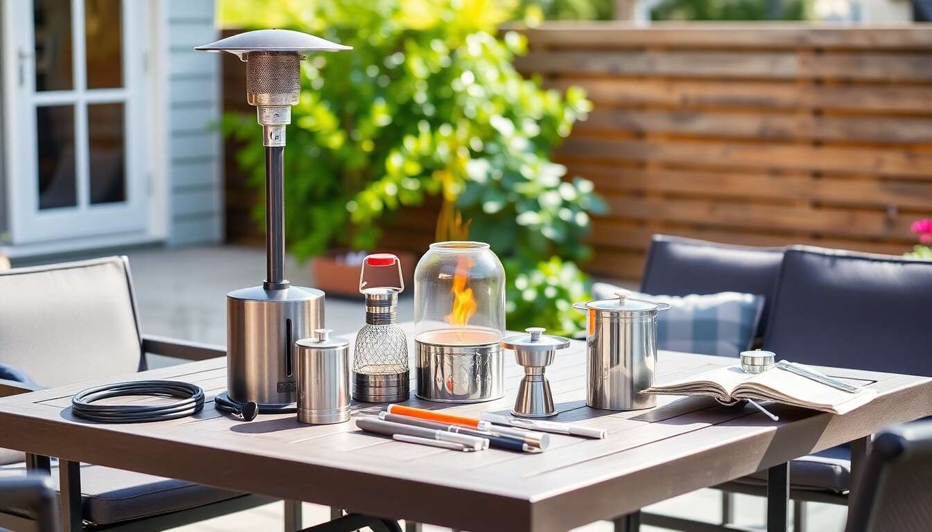 Accessoires indispensables pour un usage optimal du parasol chauffant