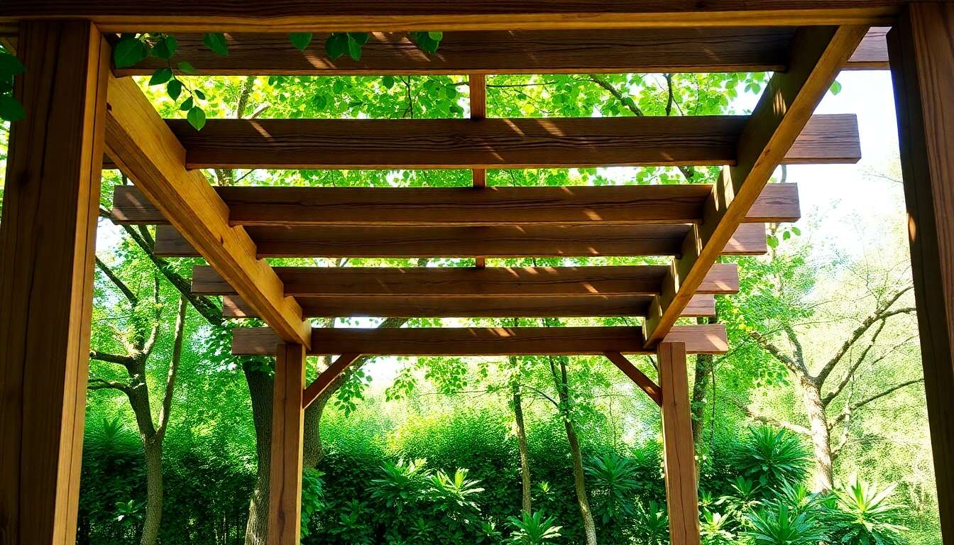 Meilleures essences de bois pour pergolas durables