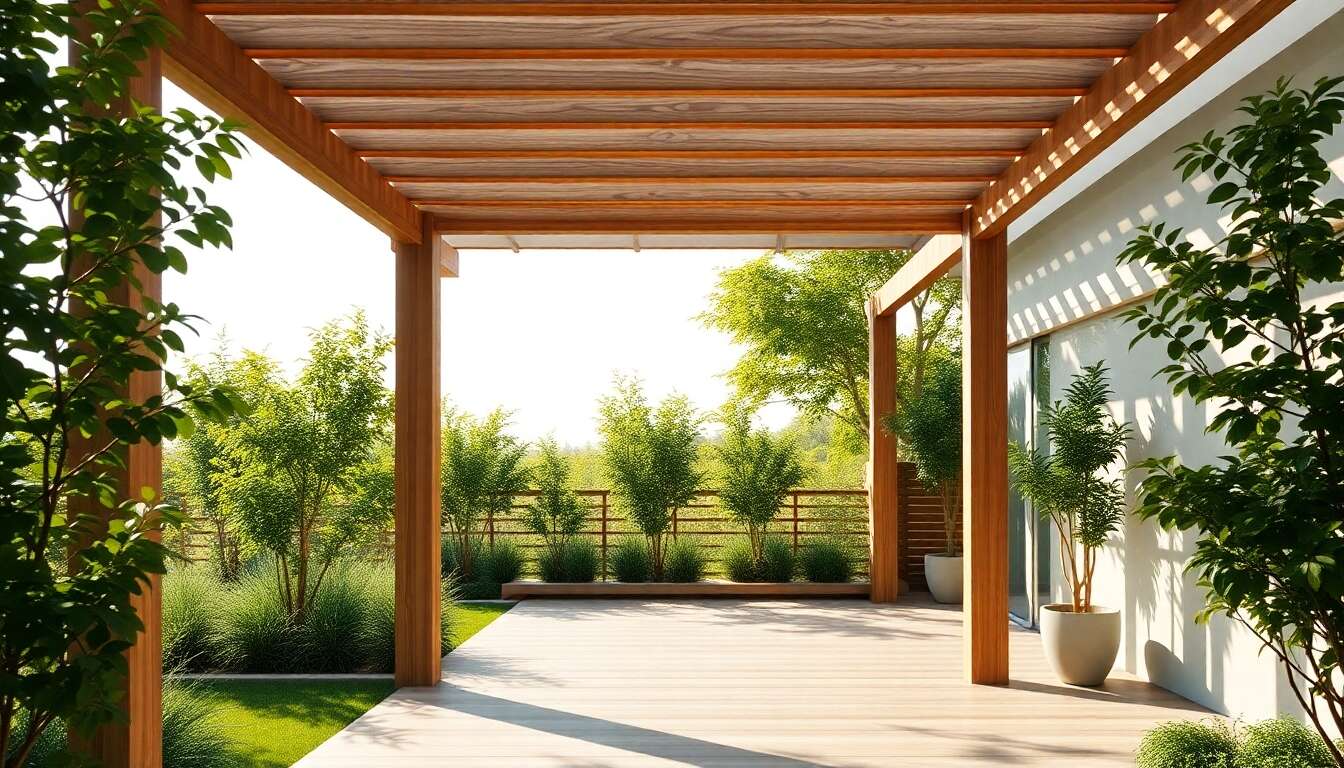 Tendances design pour les nouvelles pergolas en bois