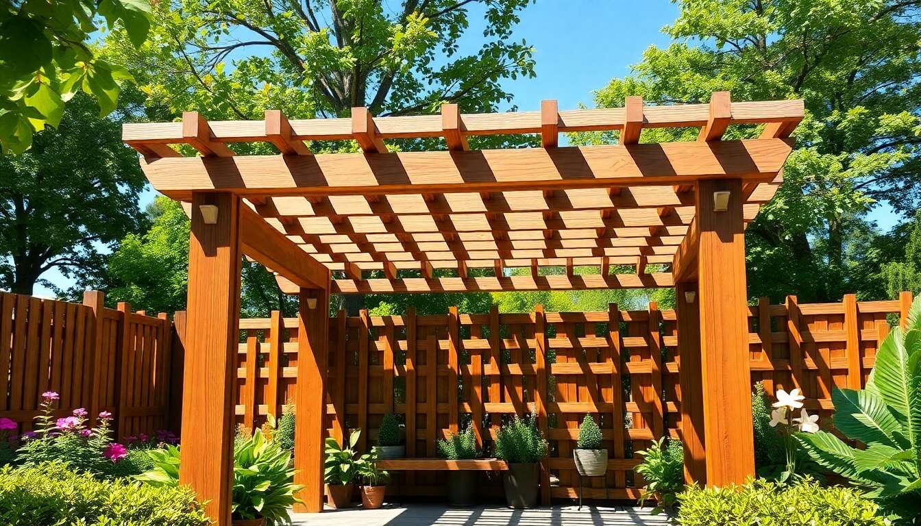 Entretien efficace des pergolas en bois