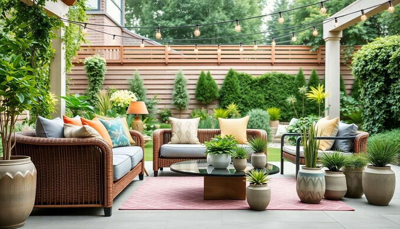 Sélection d'accessoires pour sublimer votre salon de jardin