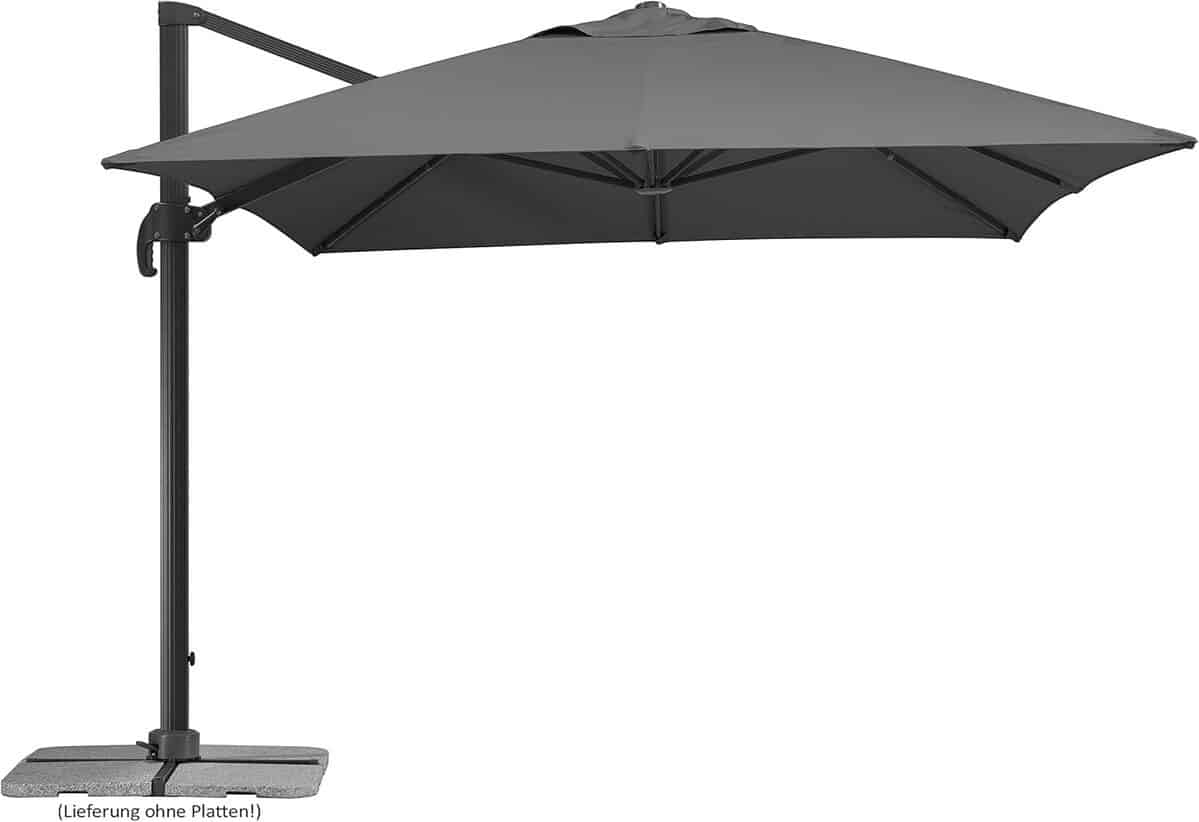 Avis sur le parasol Schneider Rhodos : l'élégance anthracite pour votre jardin