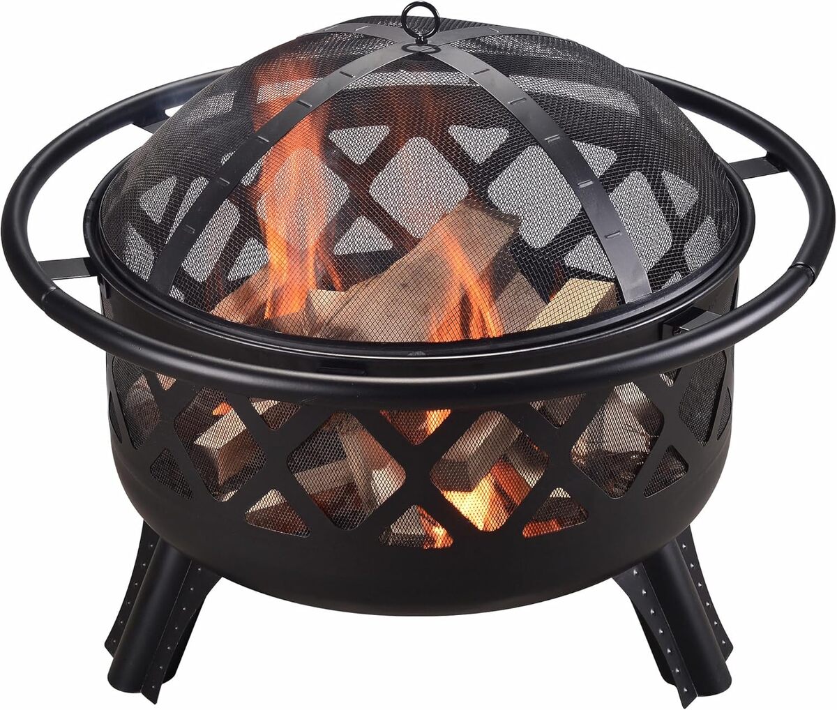 Test du braséro Teamson Home CU296 : chauffe extérieur en acier à l'essai