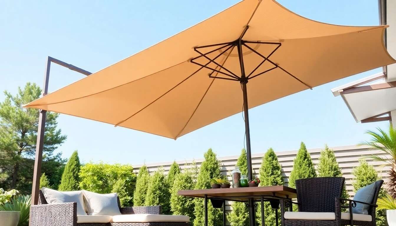 Les matériaux les plus durables pour les parasols déportés