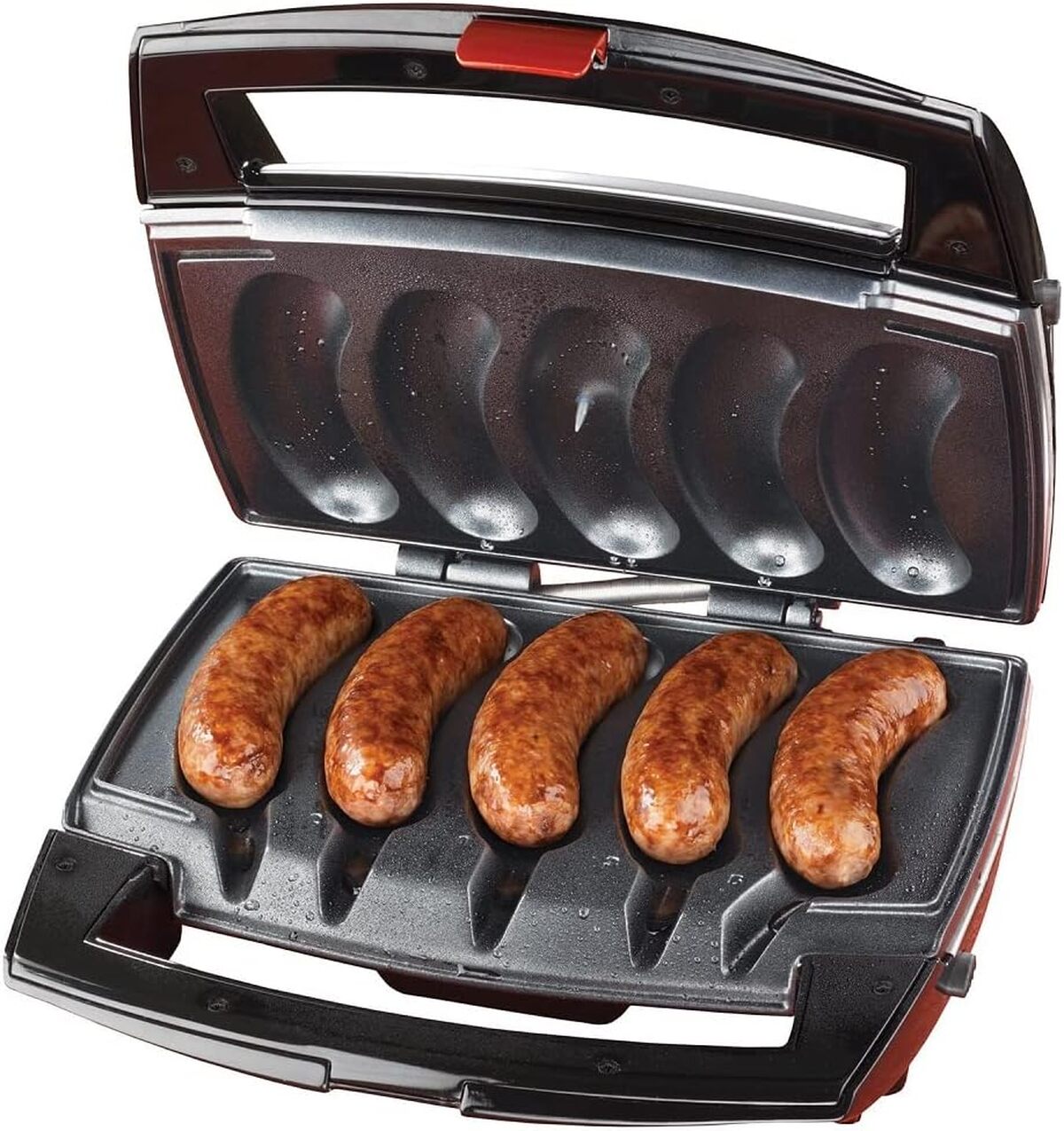 Test du grill électrique d'intérieur Johnsonville en saucisse
