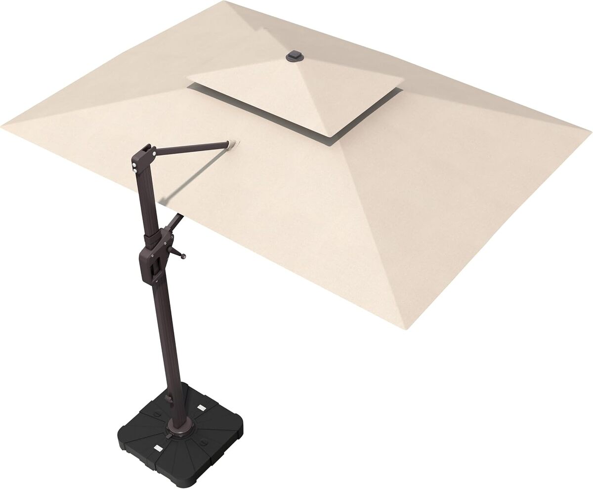 Test du parasol déporté Deconk : protection optimale pour votre terrasse