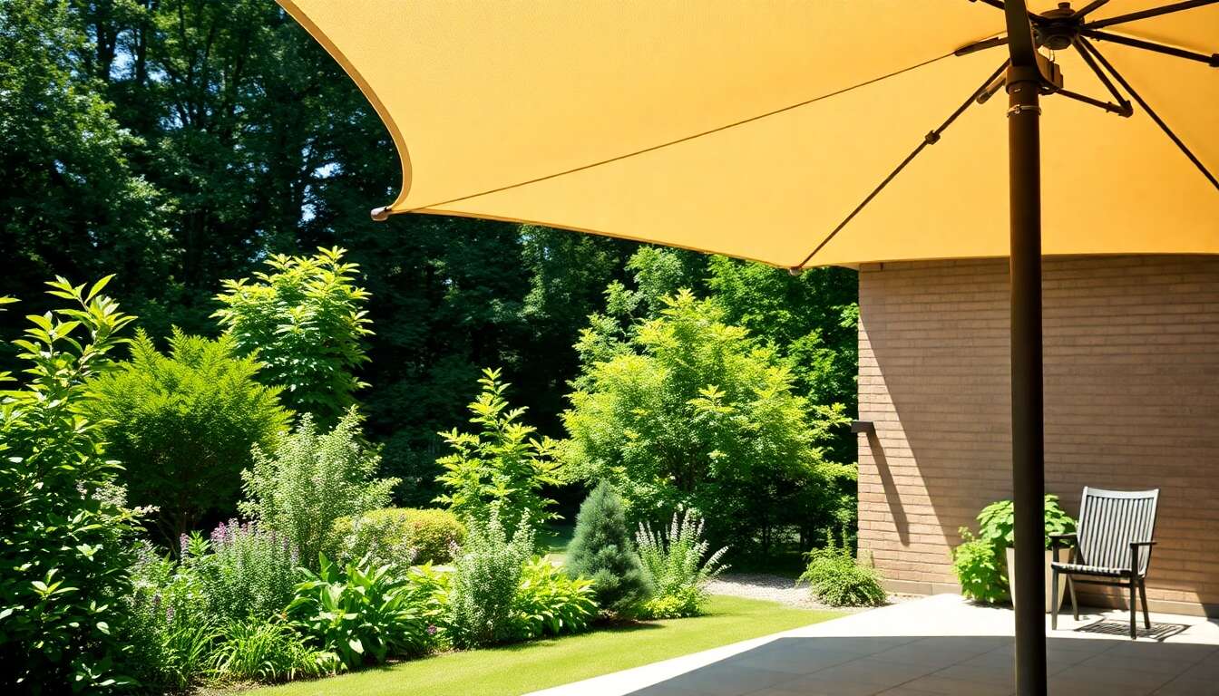 Impact écologique des matériaux utilisés dans les parasols déportés