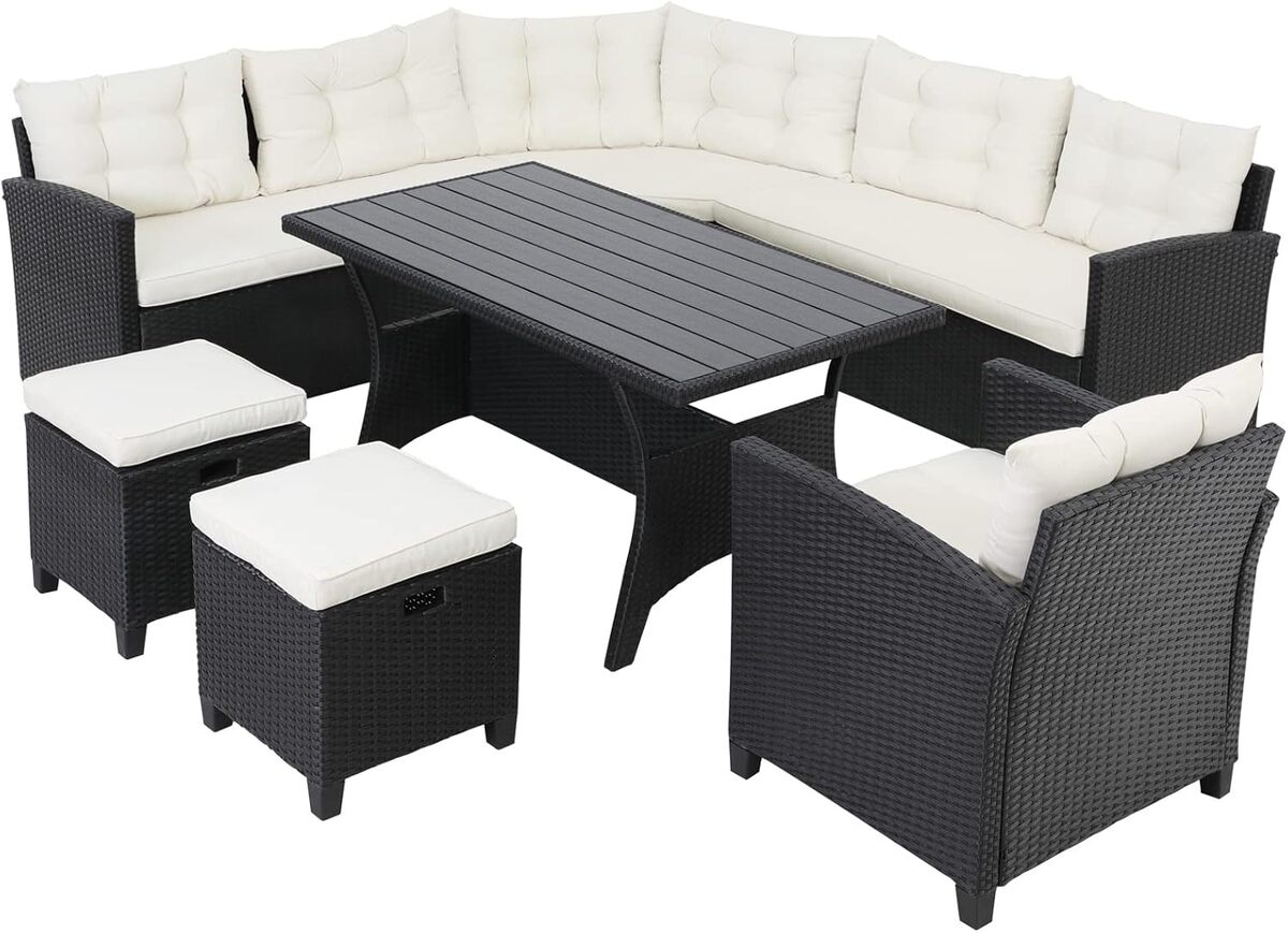 Test : casaria salon de jardin résine tressée 9 places