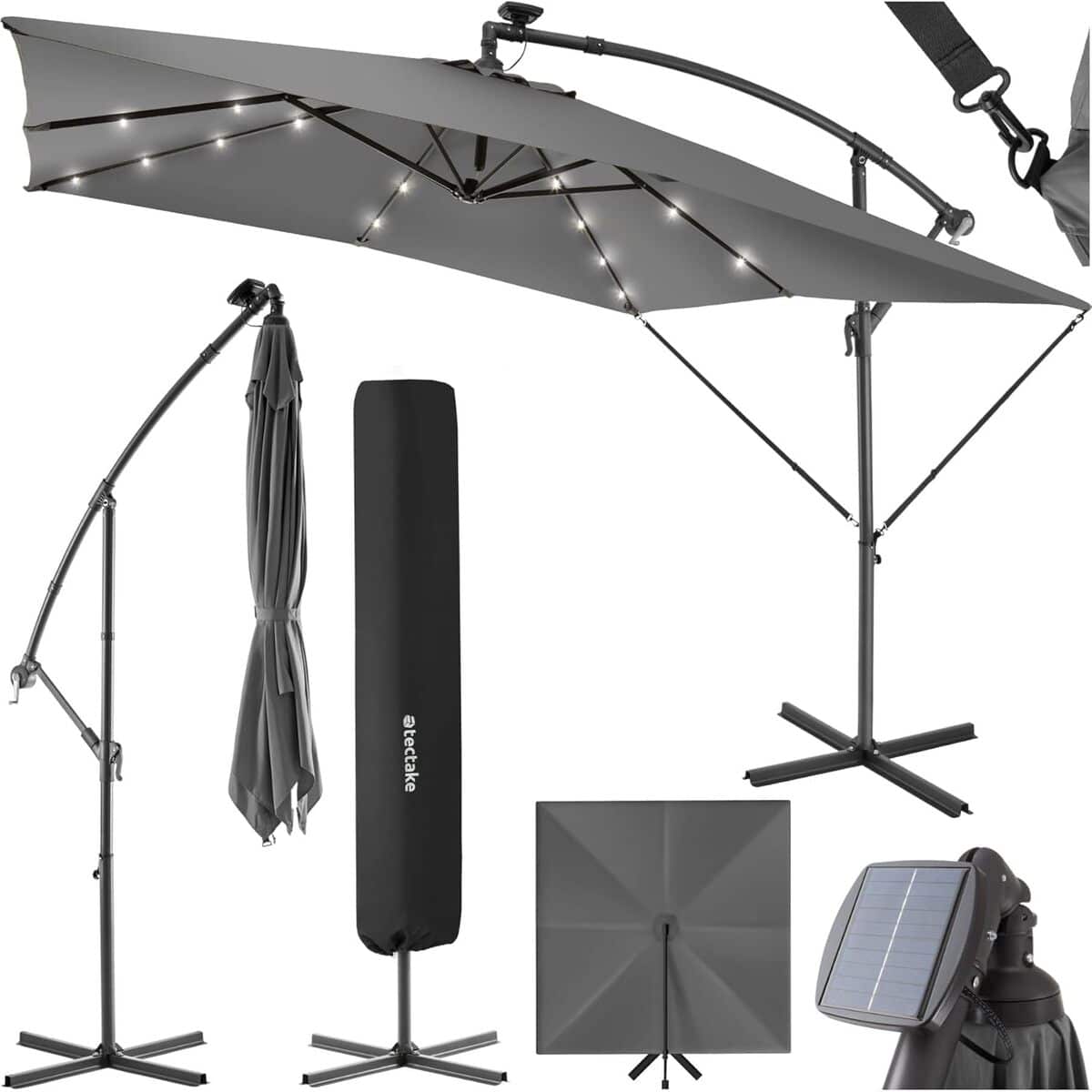 Test du parasol déporté TecTake® : protection et style au jardin