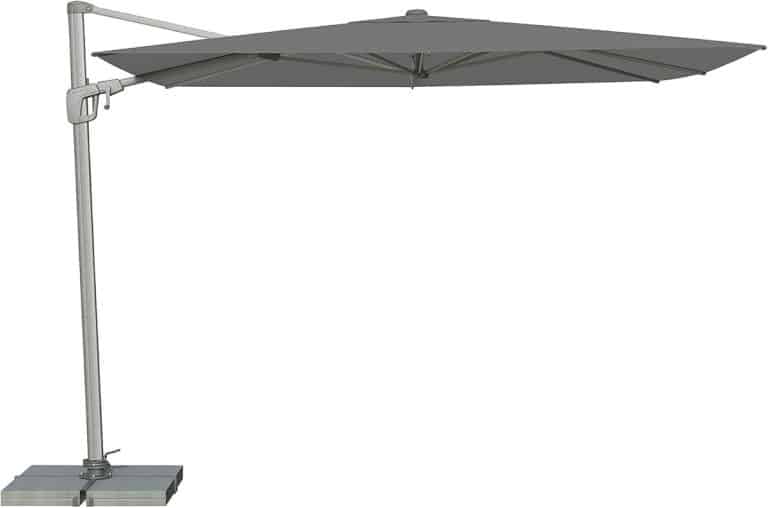 Parasol De Balcon Flex Roof – Toit Inclinable Gris Pierre – Protection Solaire 50+ – Housse Incluse