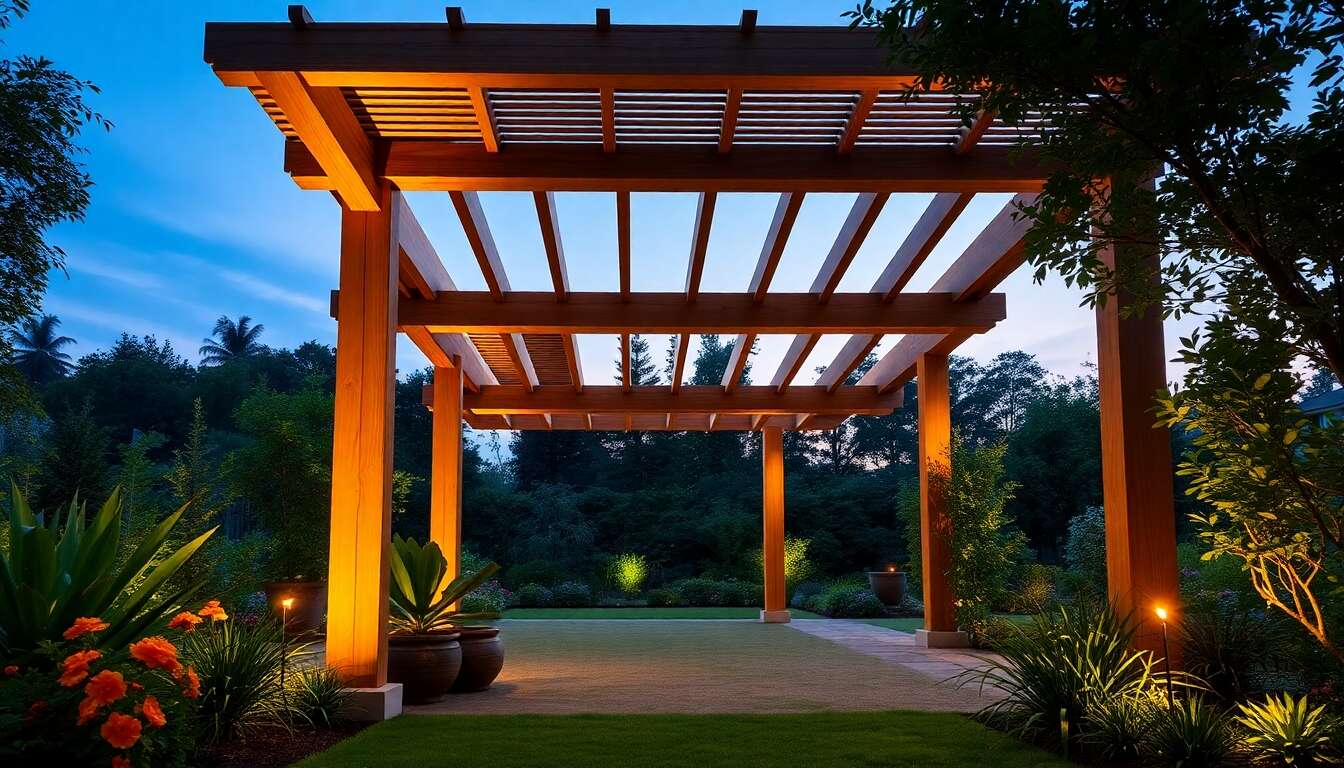 La pergola bioclimatique : un atout esth&eacute;tique pour votre jardin