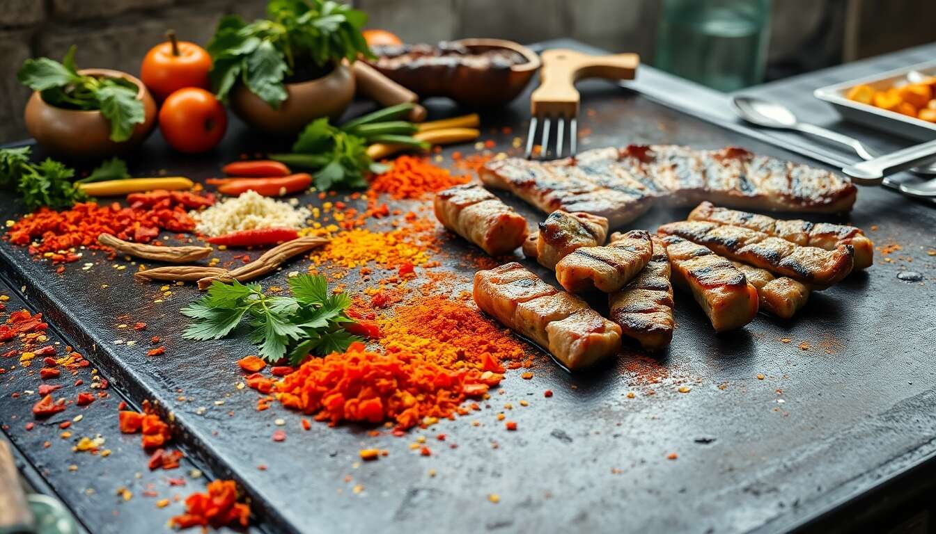Parfumer vos plats grâce aux épices adaptées à la cuisson sur une plancha