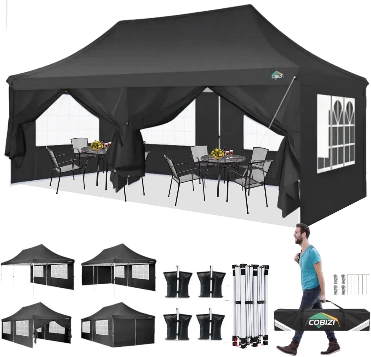 Test du barnum pliant COBIZI 3x6 : notre avis complet