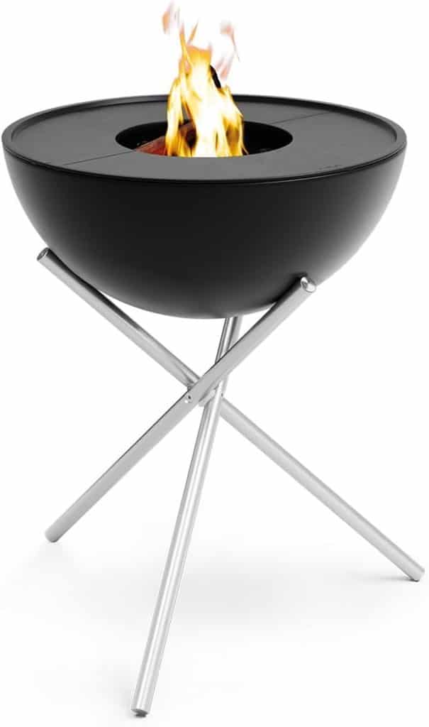 Test du brasero inclinable höfats Bowl 70 : plancha innovante sans fumée