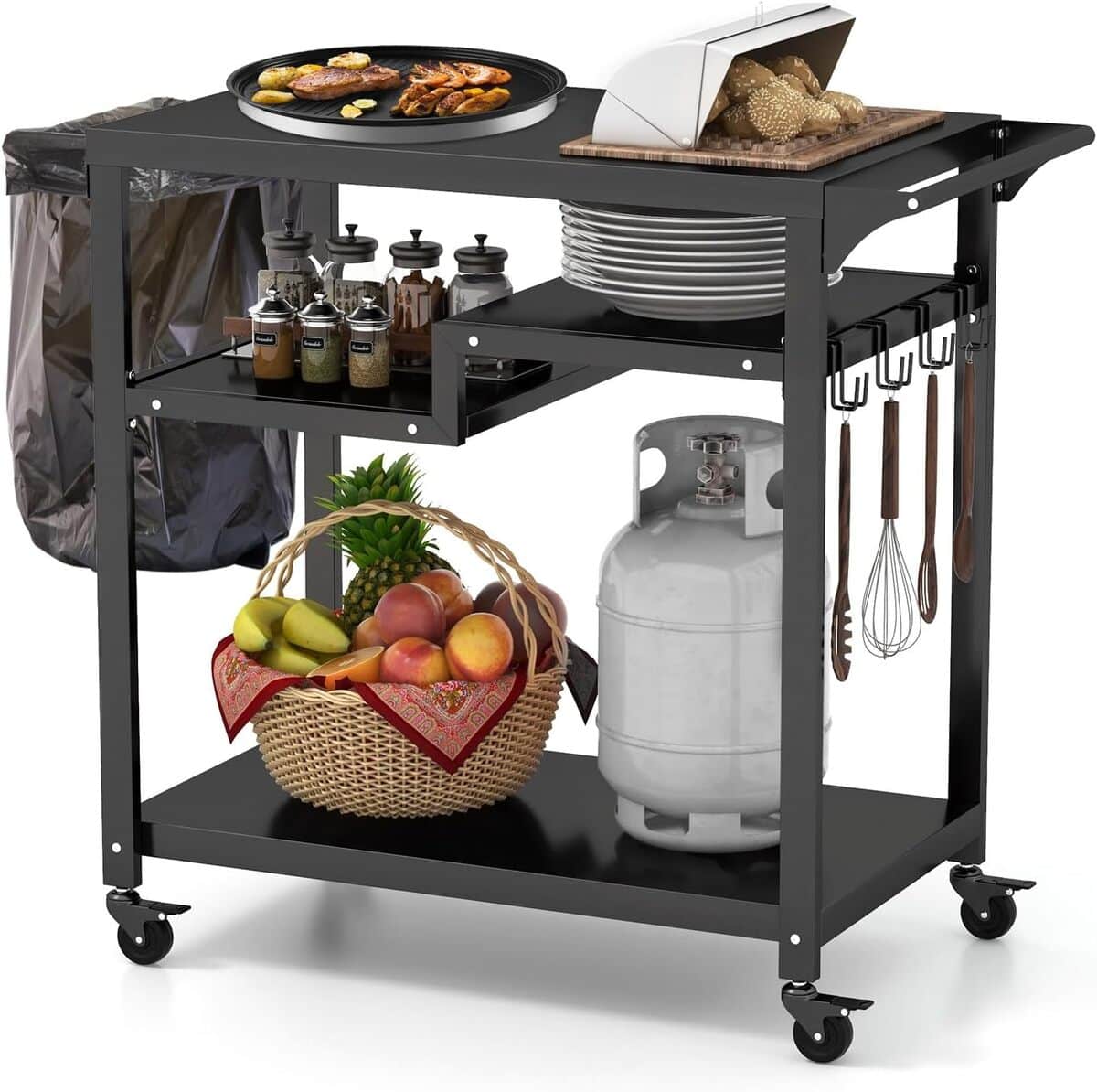Test du chariot barbecue KOMFOTTEU : avis sur la desserte multifonctionnelle