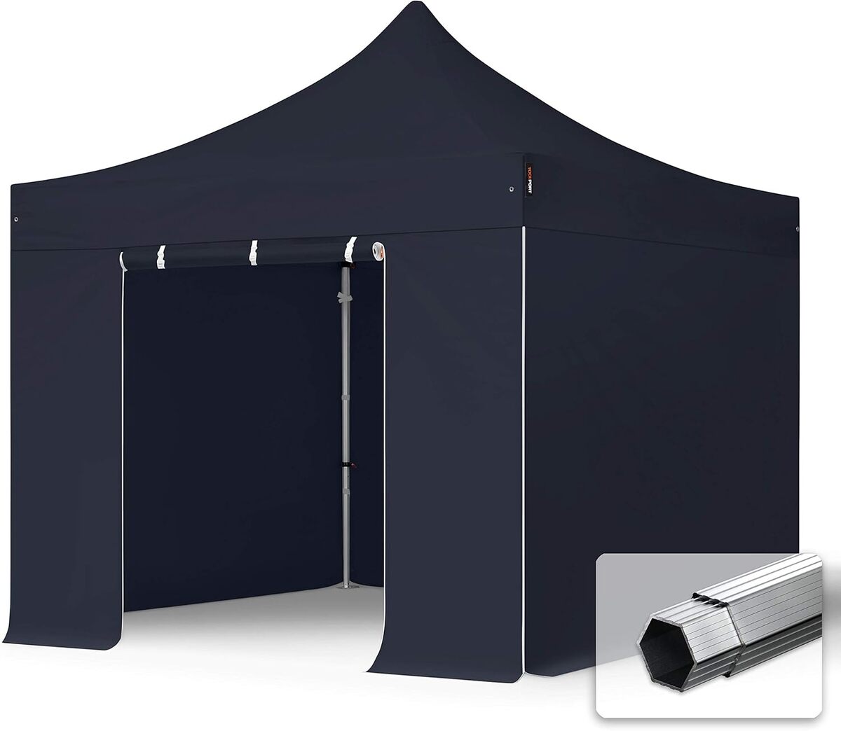 Test : tonnelle pliante alu PVC 3x3 m noire