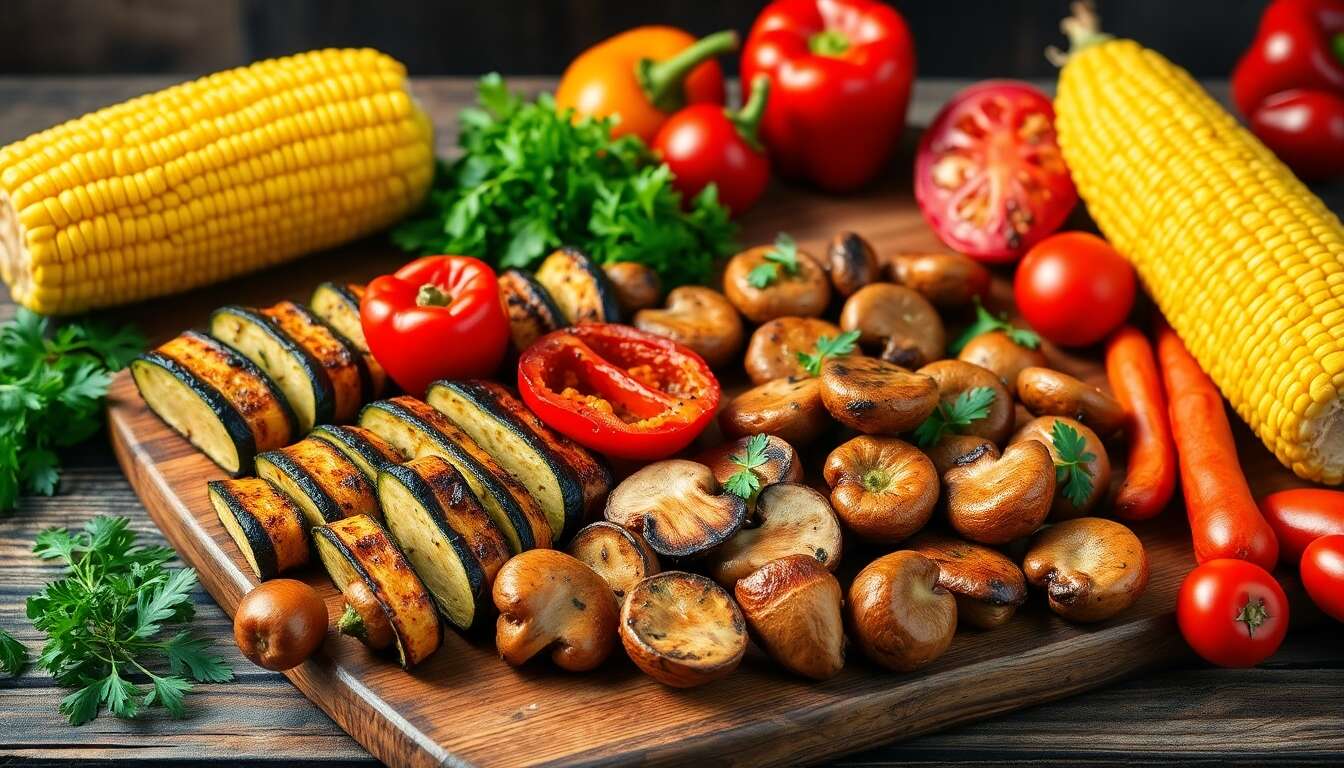 Idées originales de plats végétariens grillés