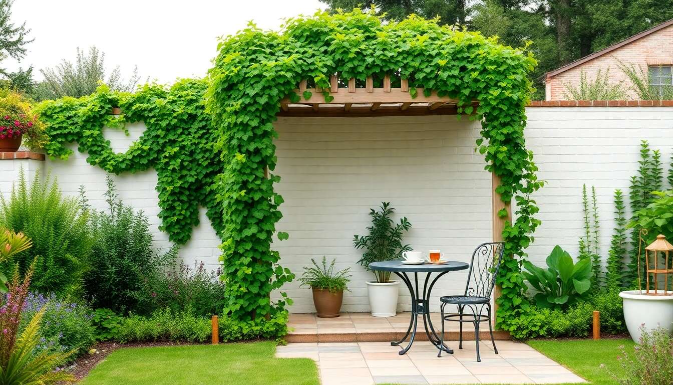 Les avantages d'une tonnelle adoss&eacute;e pour optimiser l'espace