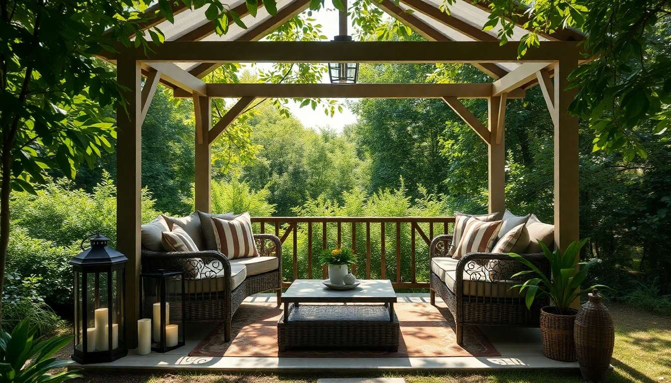 Accessoires indispensables pour votre tonnelle de jardin