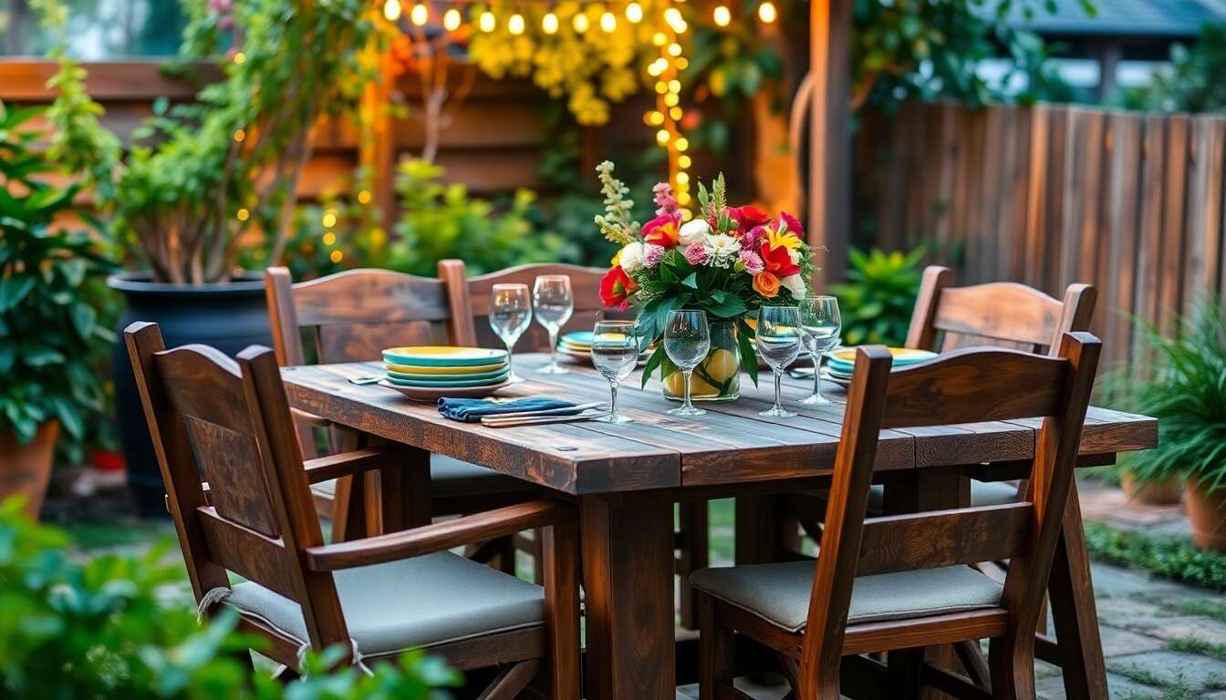 Conseils pratiques pour organiser un espace repas convivial dehors