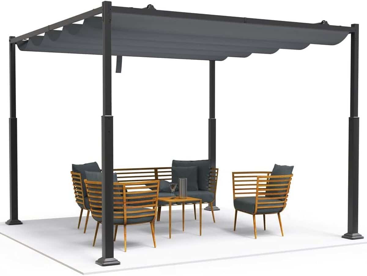 Test de la pergola rétractable Vounot 3x3m : abri design et pratique