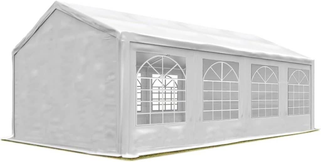 Test de la tente réception Solide PVC : montage rapide et efficace