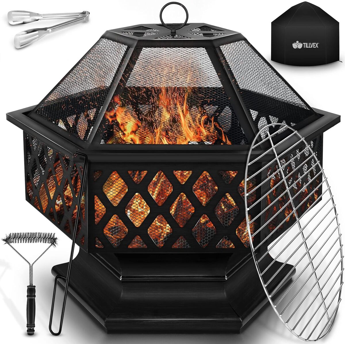 Test du brasero extérieur BBQ tillvex : convivialité et chaleur garanties
