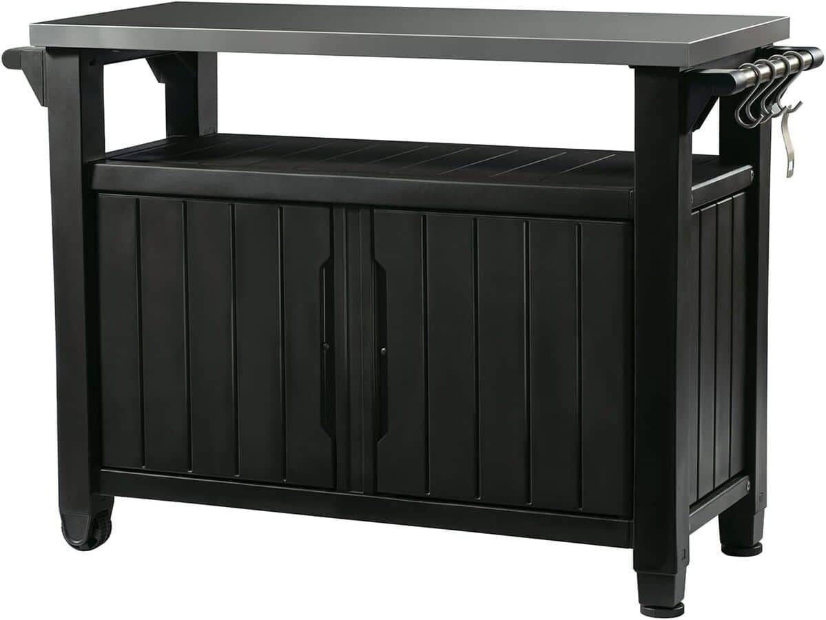 Test : keter Unity XL armoire et table portable grise