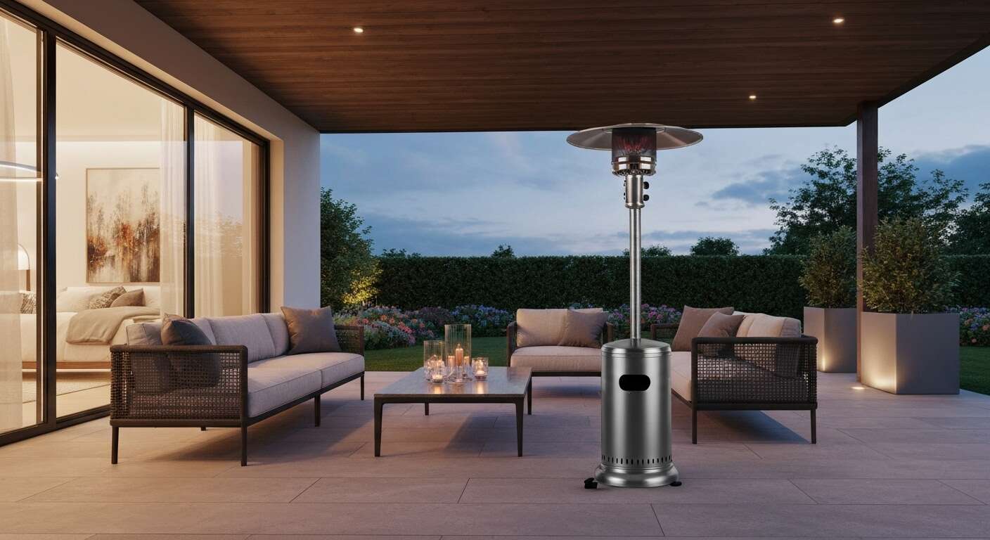 Avantages d'un parasol chauffant pour votre terrasse