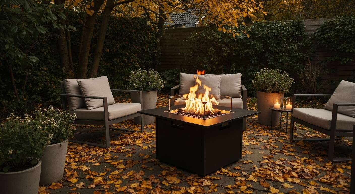 Préparer son jardin pour l'hiver avec un brasero à gaz