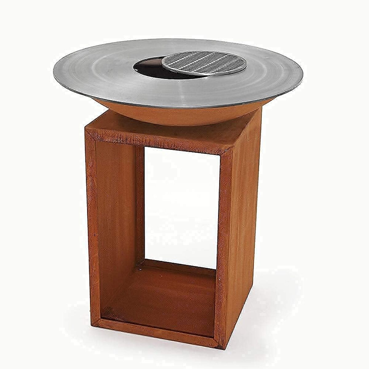 Test du brasero Czaja Lindau : plaque de cuisson rouille Ø 85 cm