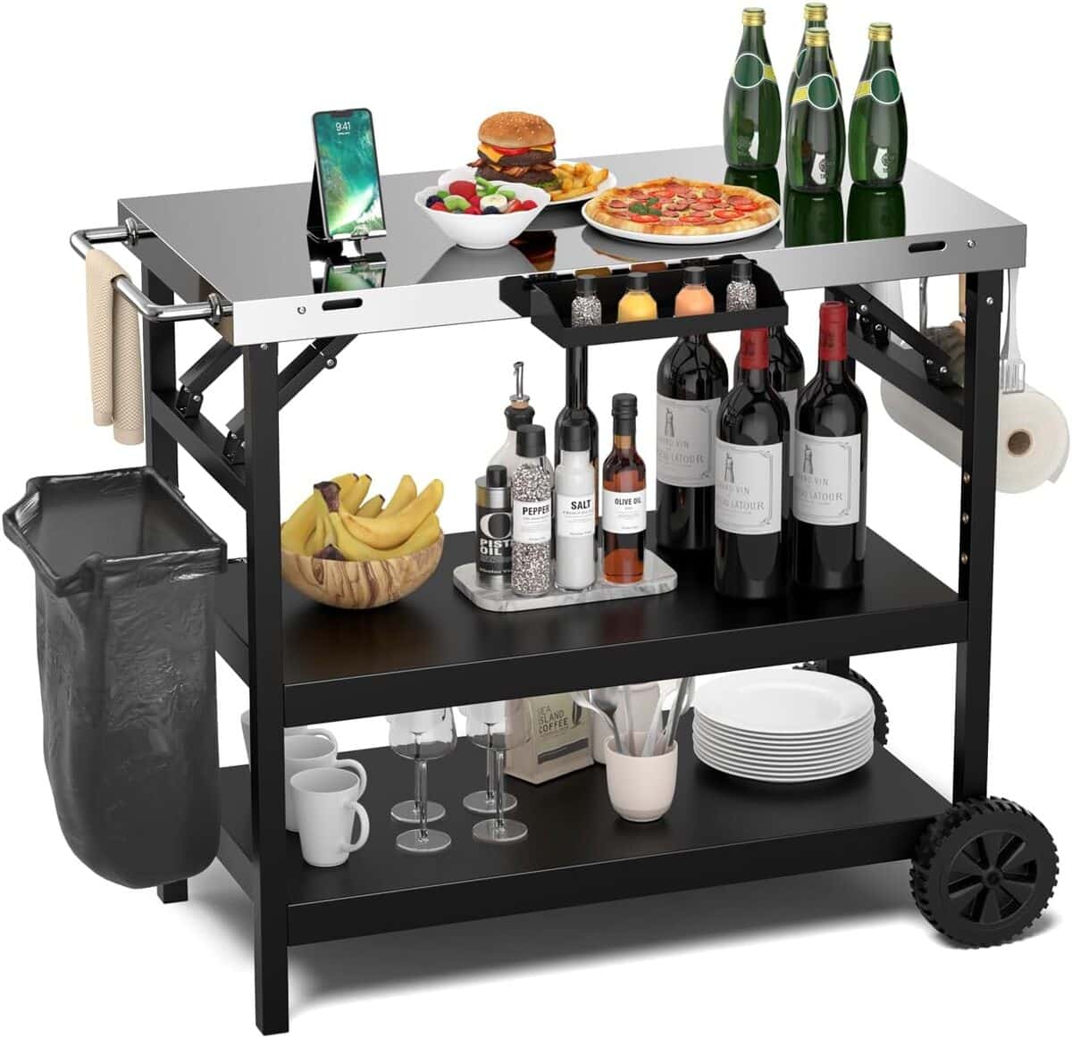 Test du chariot barbecue KOMFOTTEU : praticité et design compact