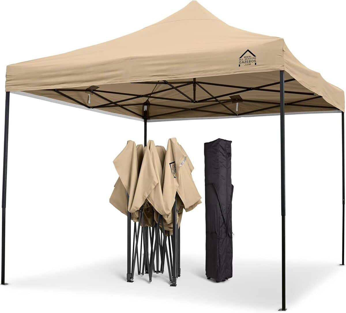 Test : tonnelle pliante All Seasons Gazebos 3x3m, performance et robustesse
