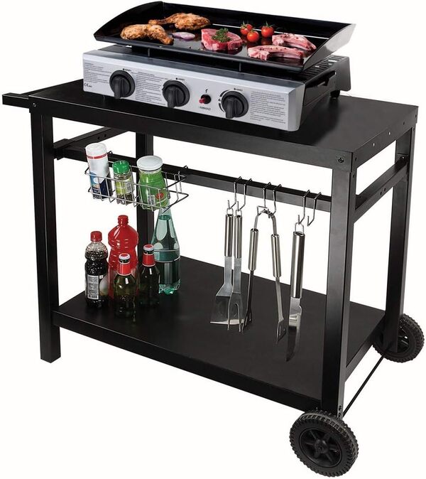 Chariot Pour Plancha Noir - GS130