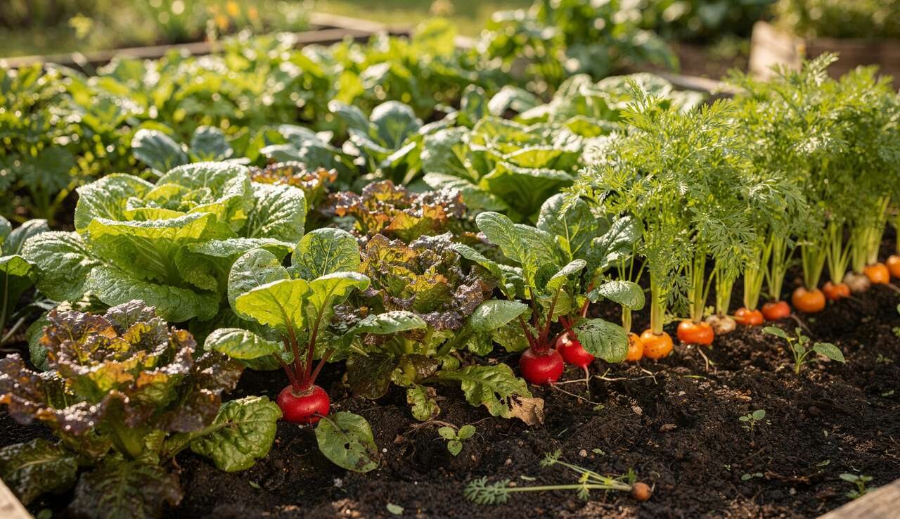 10 légumes à croissance rapide pour récolte express