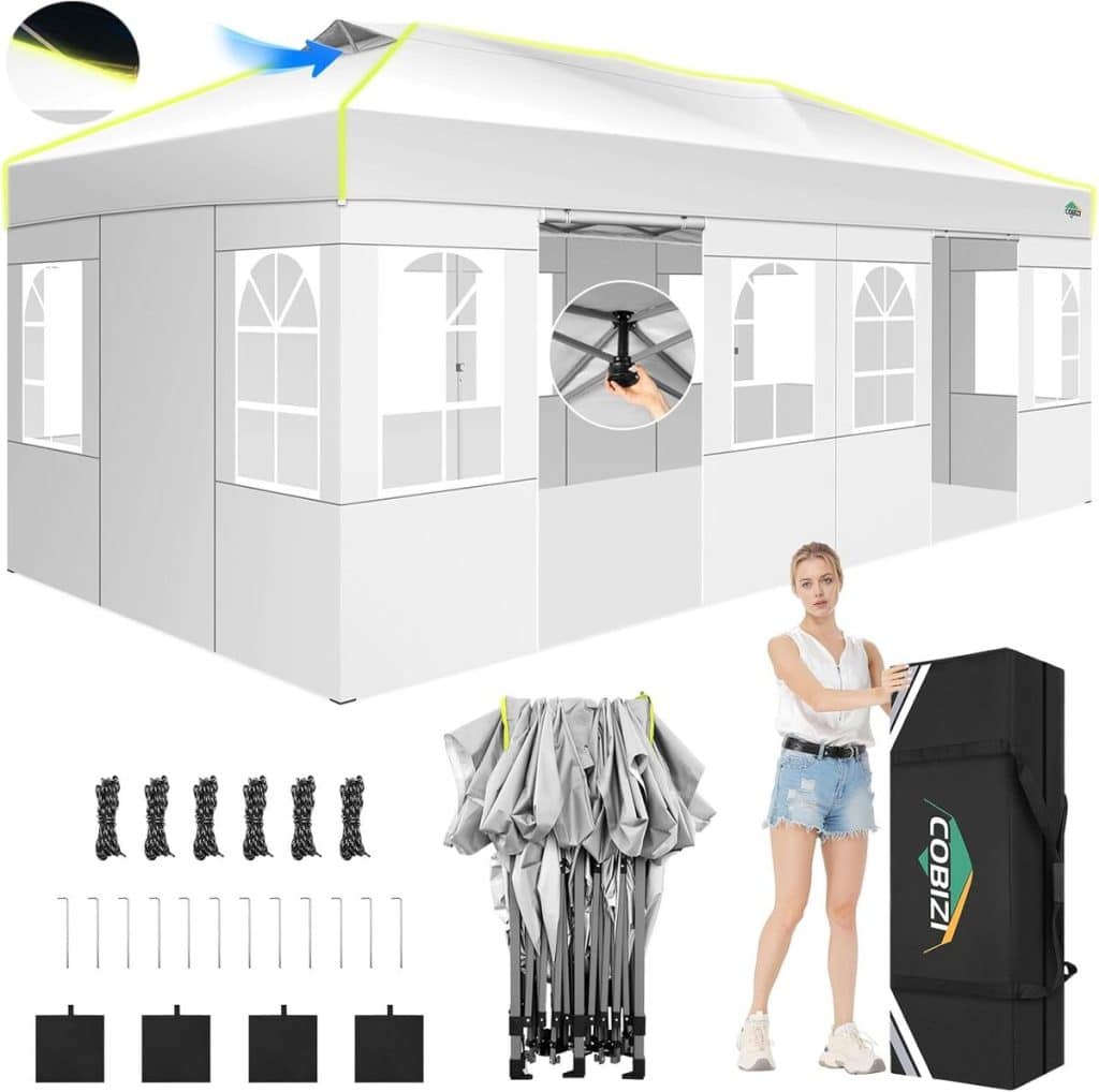 Test de la tonnelle pliante COBIZI 3x6 : pratique et innovante