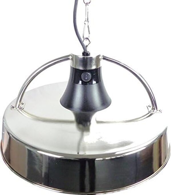 Aktobis chauffage de plafond, chauffage de balcon, chauffage de tente WDH-210S (gris argenté + jusqu'à 2.100 watts + faible éblouissement)