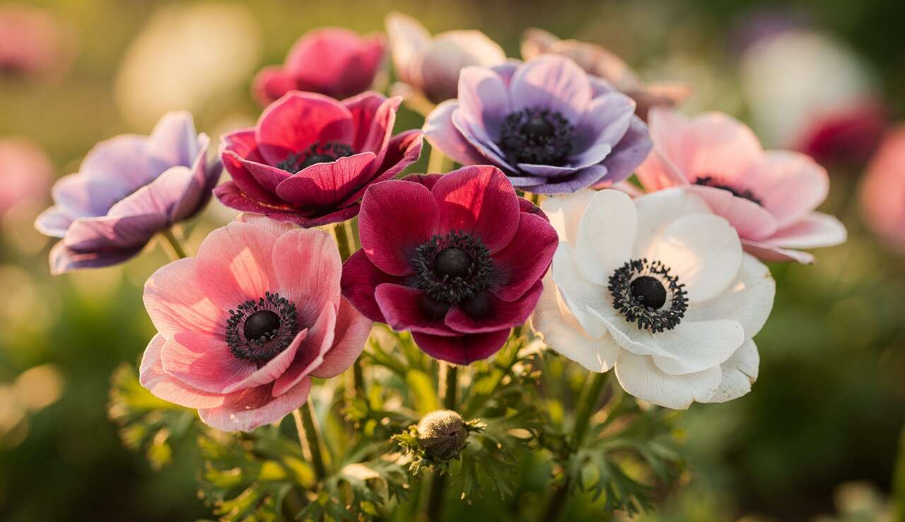 An&eacute;mone de caen : une explosion de couleurs