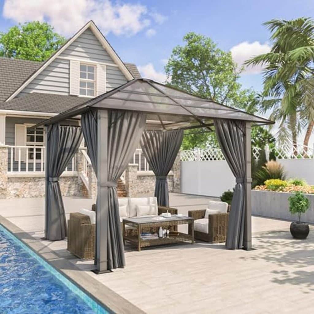 Test Triumphkey : tonnelle de jardin 3x3 imperméable en aluminium