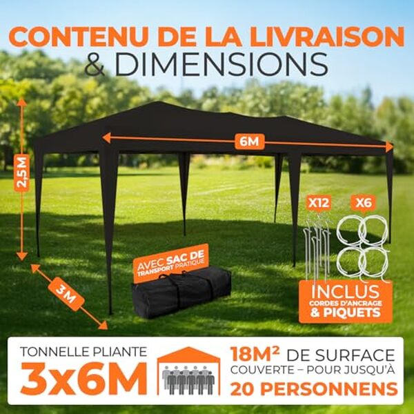 Découvrez notre test complet de la tonnelle pliable Kronenburg 3x6 m : style, robustesse et praticité pour vos espaces extérieurs.