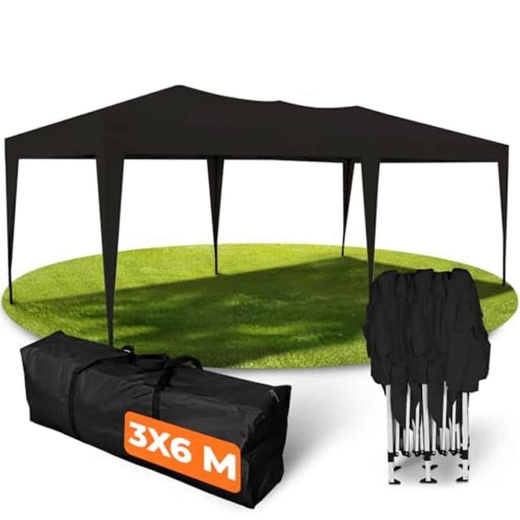 Test de la tonnelle pliable Kronenburg 3x6 m : abri chic et pratique pour l'extérieur